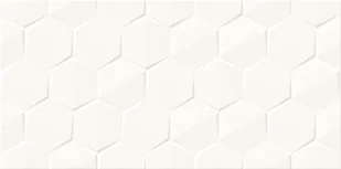 Glazura Wt1012 Alterio white hexa structure satin rectified 29,8x59,8 Cersanit - Płytki ceramiczne - miniaturka - grafika 1