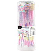 Długopisy - Derform Długopis tęczowy zapachowy z figurką 24szt Kidea - miniaturka - grafika 1