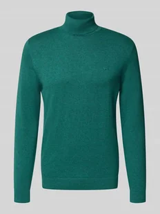 Golf o kroju regular fit z czystej bawełny - Swetry męskie - miniaturka - grafika 1