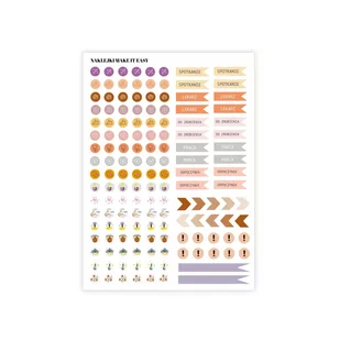 Naklejki, A5, Zorganizowany planner - Make It Easy - Scrapbooking - miniaturka - grafika 1