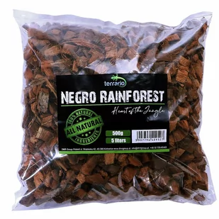 TERRARIO NEGRO RAINFOREST 5L 500G - PODŁOŻE ZRĘBKI KOKOSA - Dekoracje do terrarium - miniaturka - grafika 1