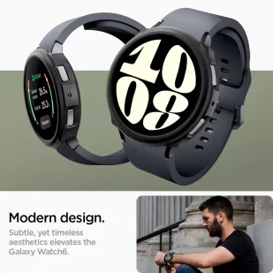 Etui Spigen Liquid Air do Samsung Galaxy Watch 6 (40 mm) matte black - Akcesoria do smartwatchy - miniaturka - grafika 14