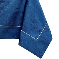 Obrusy i serwetki - Obrus Vesta Indygo Tłoczony Nowoczesny 120x120 AmeliaHome - TCLOTH/AH/VESTA/BRD/PPG/INDIGO/120X120 - miniaturka - grafika 1