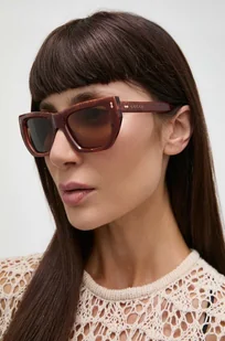 Gucci okulary przeciwsłoneczne damskie kolor różowy GG1520S - Okulary przeciwsłoneczne - miniaturka - grafika 1