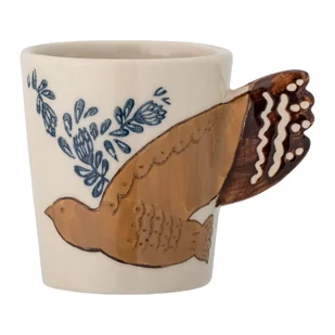Kremowy kamionkowy kubek 260 ml Hezha – Bloomingville Mini - Kubki - miniaturka - grafika 1