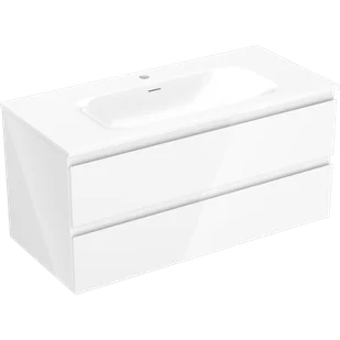 Mexen Orio szafka łazienkowa 100 cm z umywalką Vela, 2 szuflady, biała połysk - 91A10-10047-2-BFF00-W23M00 - Szafki łazienkowe - miniaturka - grafika 1