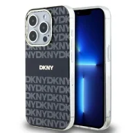 Etui i futerały do telefonów - Etui DKNY IML Mono & Stripe MagSafe na iPhone 13 Pro / 13 - czarne - miniaturka - grafika 1