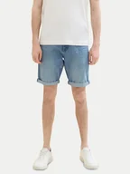 Spodenki męskie - Tom Tailor Szorty jeansowe 1040194 Niebieski Regular Fit - miniaturka - grafika 1