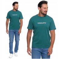 Koszulki męskie - Koszulka Męska Haftowany Napis T-Shirt na krótki rękaw Bawełniana MORAJ 3XL - miniaturka - grafika 1
