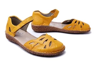 RIEKER M0967-68 yellow, sandały damskie - Rieker - Półbuty damskie - miniaturka - grafika 1