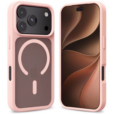 Etui CRONG Hybrid Matte Magnetic MagSafe do Apple iPhone 17 Pro Max/18 Pro Max Różowy