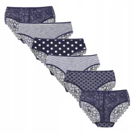 Majtki damskie - Majtki Figi Damskie Bawełna Koronka 6 Szt S MORAJ - miniaturka - grafika 1