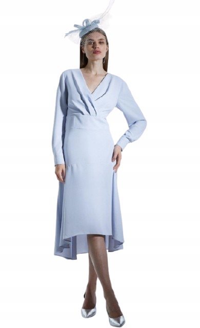 KAREN MILLEN SUKIENKA NIEBIESKA KOKTAJLOWA 44 Y1C