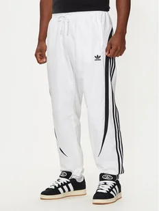 adidas Spodnie dresowe Archive IZ4830 Biały Regular Fit - Spodnie sportowe męskie - miniaturka - grafika 1
