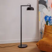 Lampy stojące - FARO BARCELONA Lampa podłogowa Tatawin, czarna, stal/szkło, wysokość 148 cm - miniaturka - grafika 1