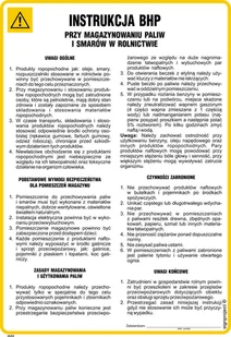 IAI04 INSTRUKCJA BHP PRZY MAGAZYNOWANIU PALIW I SMARÓW W ROLNICTWIE, HN - PŁYTA ELASTYCZNA 0,4MM; (245X350MM) - Instrukcje stanowiskowe BHP - miniaturka - grafika 1