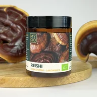 Suplementy naturalne - BIO Reishi – Lakownica lśniąca – Ganoderma lucidum – 100 g 30% - miniaturka - grafika 1