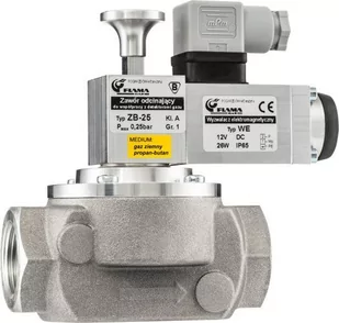 Zawór grzybkowy ZB-20 zawór grzybkowy, gwint 3/4", cewka 12V - Alarmy - miniaturka - grafika 1