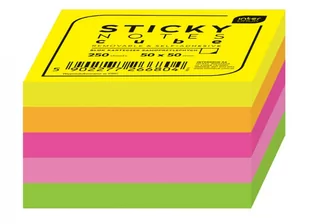 Karteczki samoprzylepne kolorowe 50x50mm 250K - Szkolne artykuły papiernicze - miniaturka - grafika 2