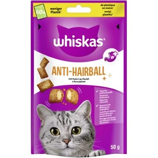 Whiskas Przysmaki, Anti-Hairball, Kurczak 6x50 g - Przysmaki dla psów - miniaturka - grafika 1