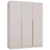 Szafy - SZAFA SENSO 3D 150 Cm 3 Drzwi Złote Uchwyty Do Salonu Sypialni KASZMIR BEŻ TopEshop - miniaturka - grafika 1