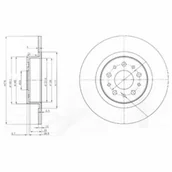 Tarcze hamulcowe - Tarcza hamulcowa DELPHI BG3857 - miniaturka - grafika 1