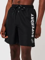 Kąpielówki męskie - Superdry Szorty kąpielowe w kolorze czarnym - miniaturka - grafika 1