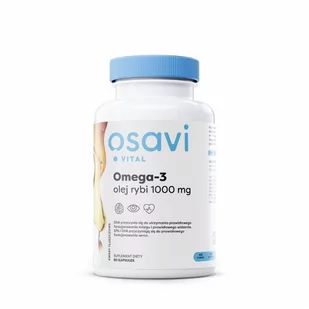 Osavi Omega-3 Olej Rybi 1000 mg 60 Kapsułek - Przeziębienie i grypa - miniaturka - grafika 1