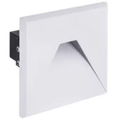 Lampy ogrodowe - Ideus Wpuszczana LAMPA zewnętrzna KURS LED 03908 kwadratowa OPRAWA metalowy wpust LED 1,6W 4000K outdoor IP54 biały __code-66007 - miniaturka - grafika 1