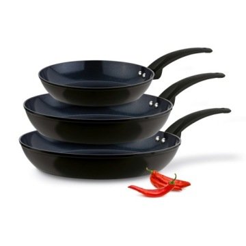 Zestaw Patelni Ceramicznych Indukcja Duża Gaz Konighoffer Triste 20/24/28