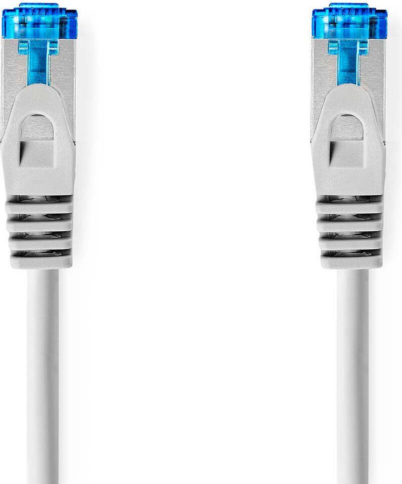 Kabel sieciowy CAT6a S/FTP RJ45 męski RJ45 męski 20,0 m Snagless Round LSZH Grey Label