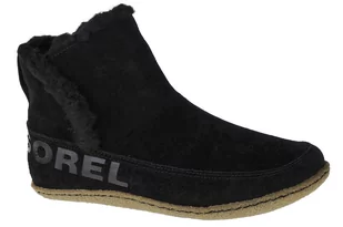 Sorel Nakiska Bootie 1876141011, damskie buty zimowe czarne - Śniegowce damskie - miniaturka - grafika 1