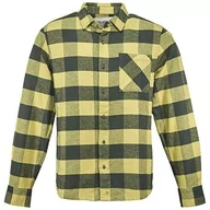 Koszule męskie - Dolomite Męska koszula biznesowa Camisa MS Flanell Check Spice Yellow/Tree Green, XXXL, Yellow/Tree Green, 3XL - miniaturka - grafika 1