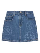 Spódnice - Guess Spódnica jeansowa J5YD07 D4MS0 Niebieski Regular Fit - miniaturka - grafika 1