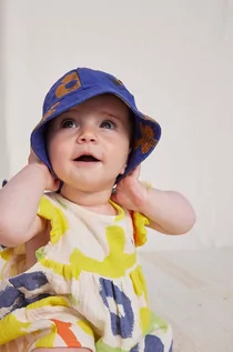 Czapeczki dla niemowląt - Bobo Choses kapelusz bawełniany niemowlęcy kolor granatowy bawełniany - grafika 1