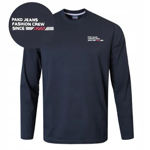 LONGSLEEVE Męski Koszulka z Długim Rękawem Bawełniana GRANAT 3XL Pako Jeans - Koszulki męskie LONGSLEEVE Męski Koszulka z Długim Rękawem Bawełniana GRANAT 3XL Pako Jeans - Koszulki męskie - miniaturka - grafika 1