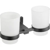 Kubki na szczoteczki do zębów - Kubek na szczoteczki MEXEN Vane, podwójny, czarny - miniaturka - grafika 1