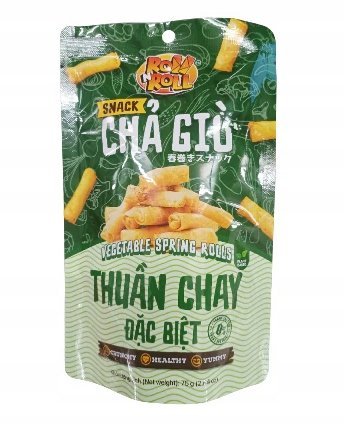Roll Roll Fried Springroll Snack Vegetarian 75g