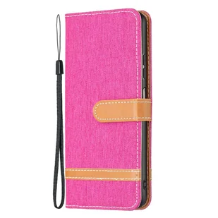 Pokrowiec König Design kompatybilny z etui na telefon Samsung Galaxy A23 ze skóry syntetycznej - Etui na telefon komórkowy różowo-czerwone - Etui i futerały do telefonów - miniaturka - grafika 1