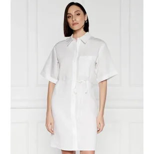 Calvin Klein Sukienka z dodatkiem lnu - Sukienki - miniaturka - grafika 1