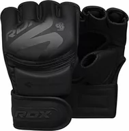 Rękawice bokserskie - Rdx Rękawice MMA F15 Noir Black - miniaturka - grafika 1