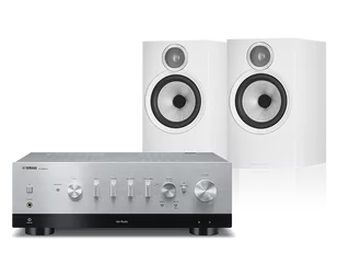Yamaha R-N800A (srebrny) + 606 S3 (biały) - Zestawy stereo - miniaturka - grafika 1