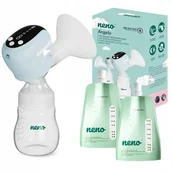 Laktatory - Neno Angelo Bezprzewodowy 3-fazowy Laktator Elektroniczny 2 Saszetki - miniaturka - grafika 1