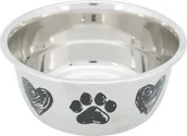 Miski dla kotów - Miska Metalowa Zdobiona 0,45l Trixie 25272 - miniaturka - grafika 1