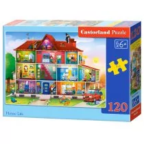 Castorland Puzzle 120 House Life CASTOR - - Puzzle - miniaturka - grafika 1