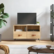 Szafki RTV - vidaXL Szafka pod telewizor, dąb sonoma, 80x36x50 cm - miniaturka - grafika 1
