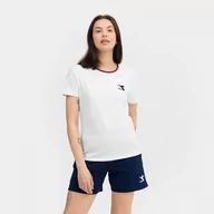Koszulki sportowe damskie - Damski t-shirt z nadrukiem Diadora T-shirt SS Tweener - biały - DIADORA - miniaturka - grafika 1