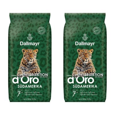 Kawa ziarnista DALLMAYR Crema D'Oro do Africa Selektion 2 x 1 kg