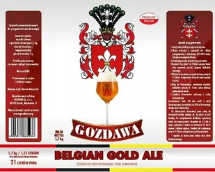 GOZDAWA PIWO DOMOWE 23L BELGIAN GOLD ALE brewkit - Syropy i koncentraty owocowe - miniaturka - grafika 1