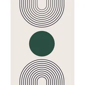 Dywany - Dywan Madrid 120 x 160 cm geometryczny szaro-zielony - miniaturka - grafika 1